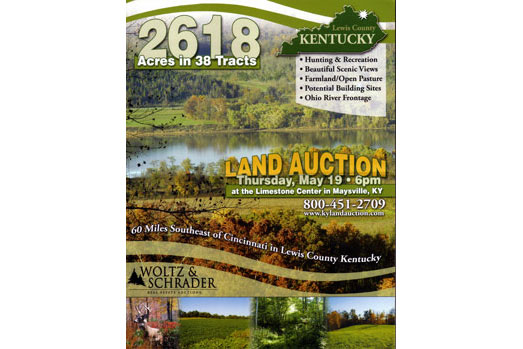 SOLD – Real Estate Land Auction: 2500± Acres, Agricultural and Timberland along the Ohio River