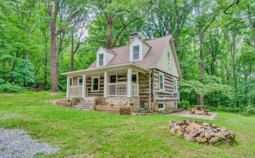 SOLD – For Sale: Log Home in Private Setting with 41.20 Acres along Read Mountain