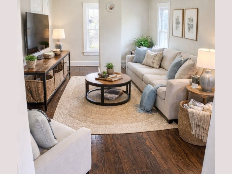 TV Room - Virtual Staging