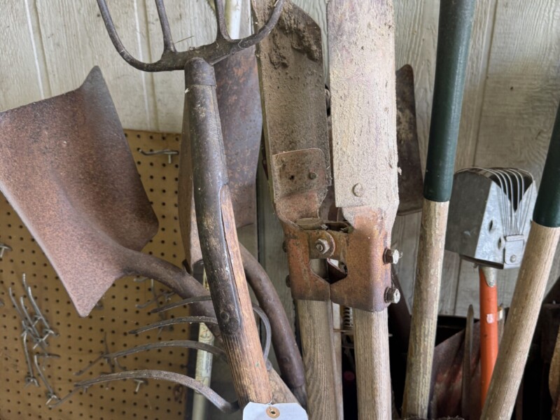 Lot 39: Barrell full of and hand tools.