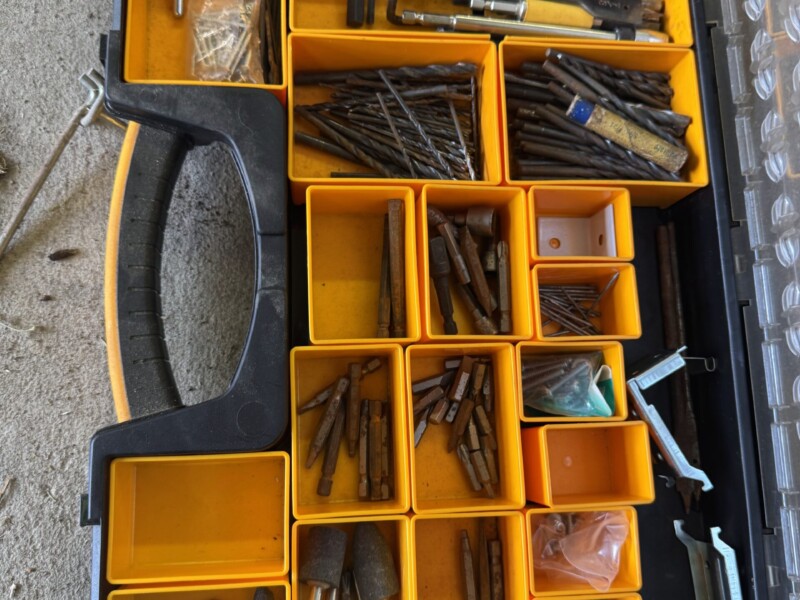 Lot 34: Tools, drill bits, etc.