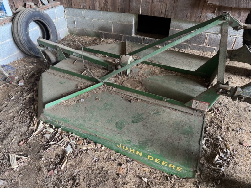 Sells with lot 3, John Deere 603 rotary cutter.